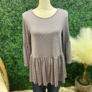 Matilda Jane Polka Dot Bell Sleeve Blouse XL